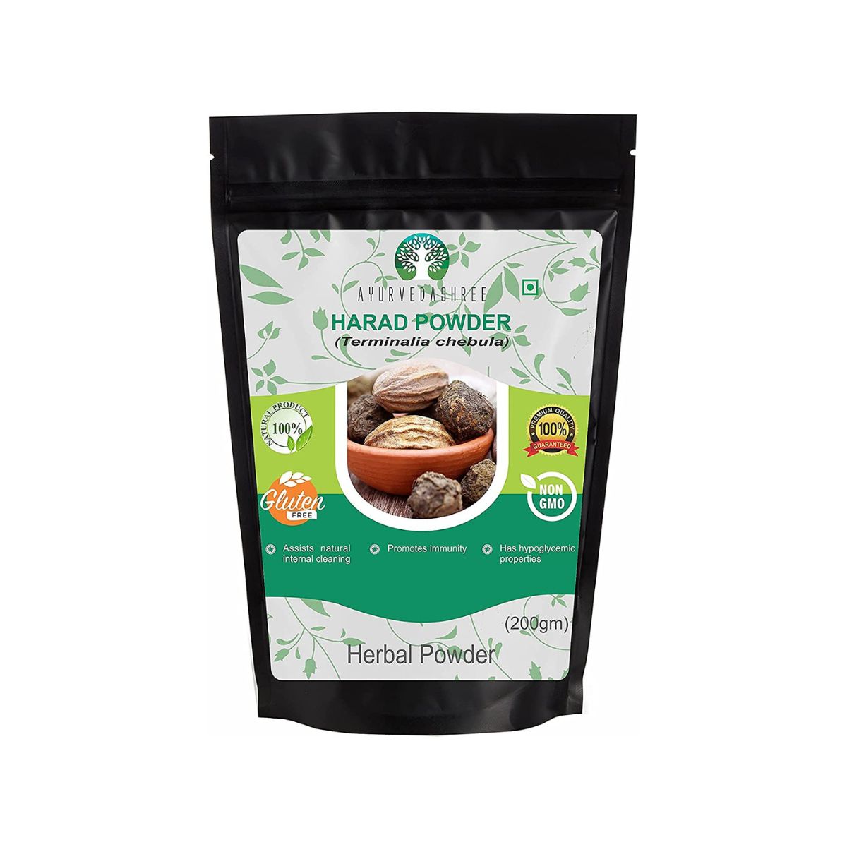 Ayurvedashree Haritaki Powder 200 Gm I Terminalia Chebula Powder| Non Gmo I Gluten Free I Gmp Cerfitied