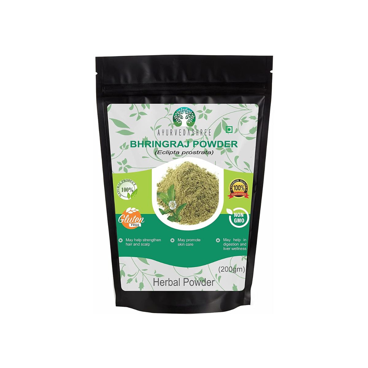 Ayurvedashree Bhringraj Powder 200 Gm I Bhringaraj Eclipta Alba Powder Promotes Healthy Hair Growth