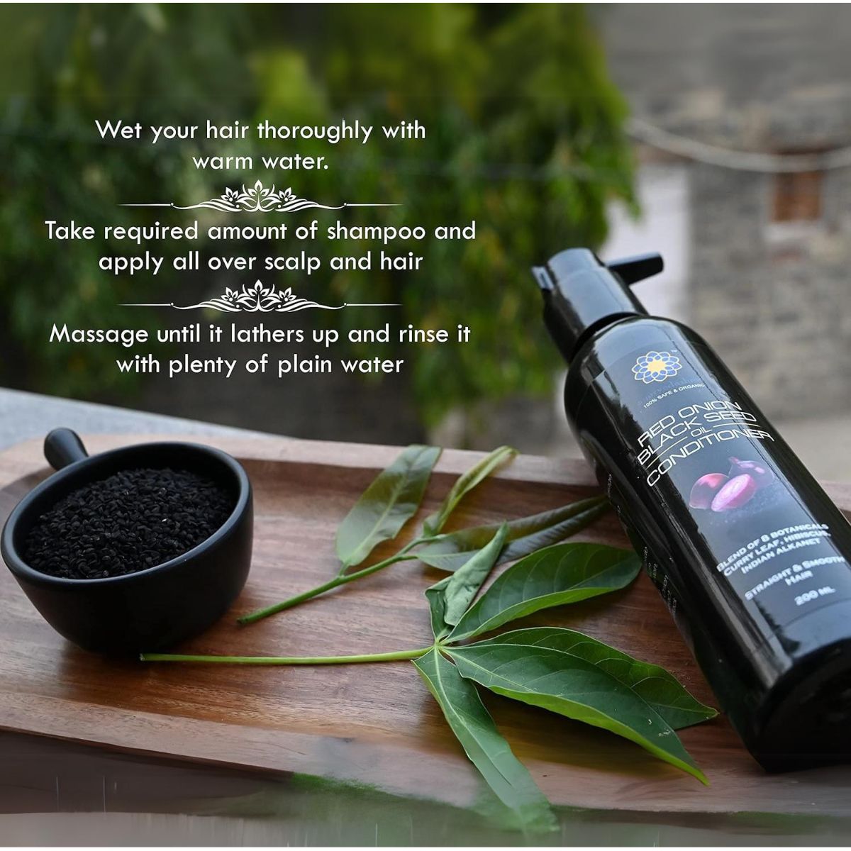 Ayurvedashree Conditioner - Red Onion, Black Seed, Conditioning For Dry, Thin & Damaged Hair | 200 Ml - 6.76 Fl Oz