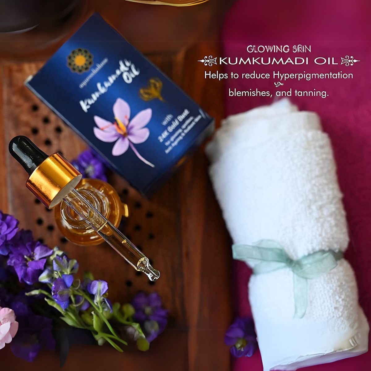 Ayurvedashree Kumkumadi Oil 30 Ml With 24K Gold Flakes