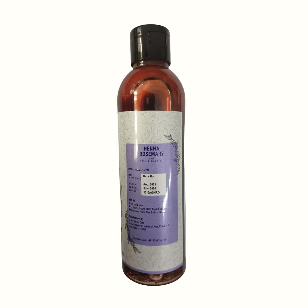 Ayurvedashree Henna Rosemary Hair Oil 200 Ml