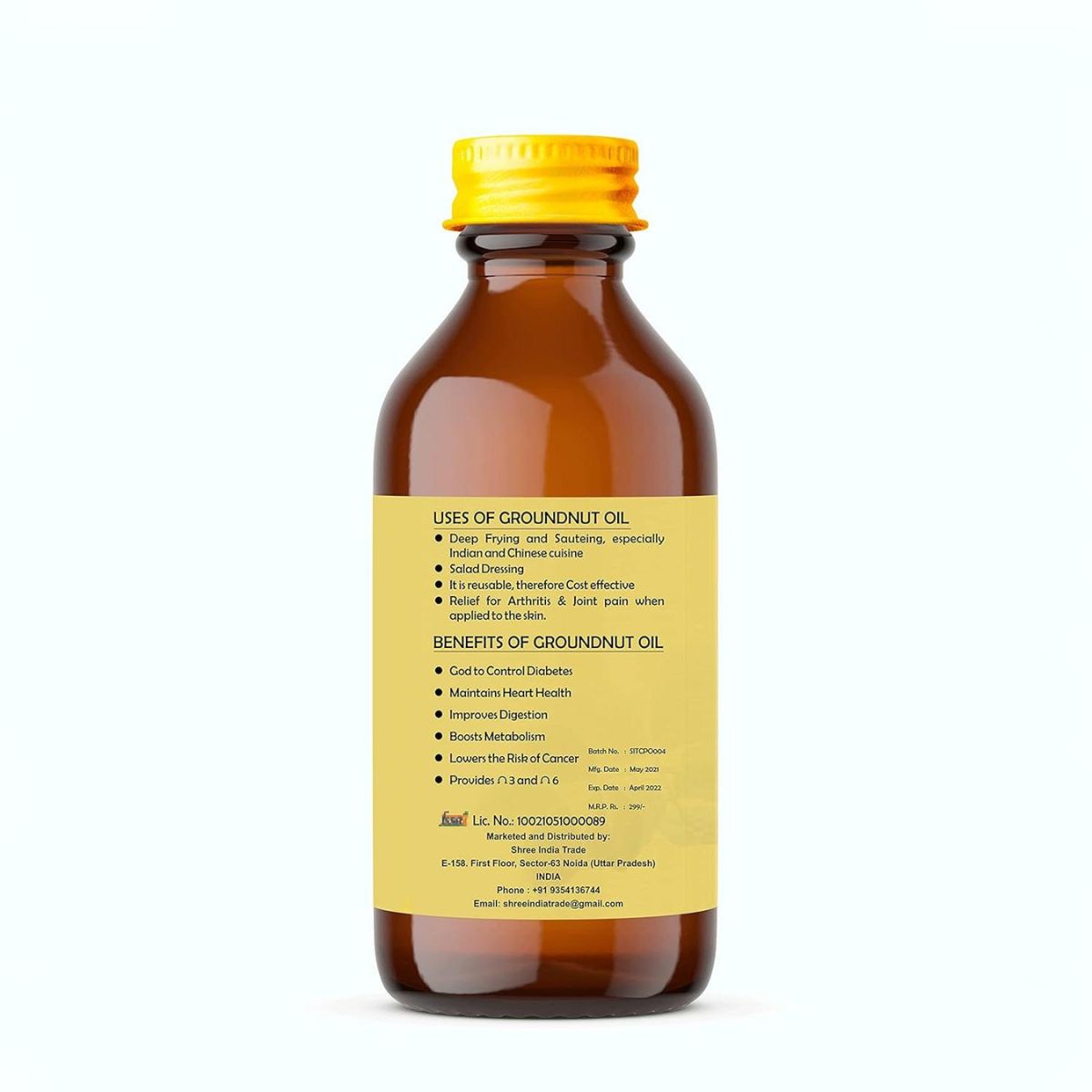 Ayurevdashree Cold Pressed Peanut Oil 100Ml