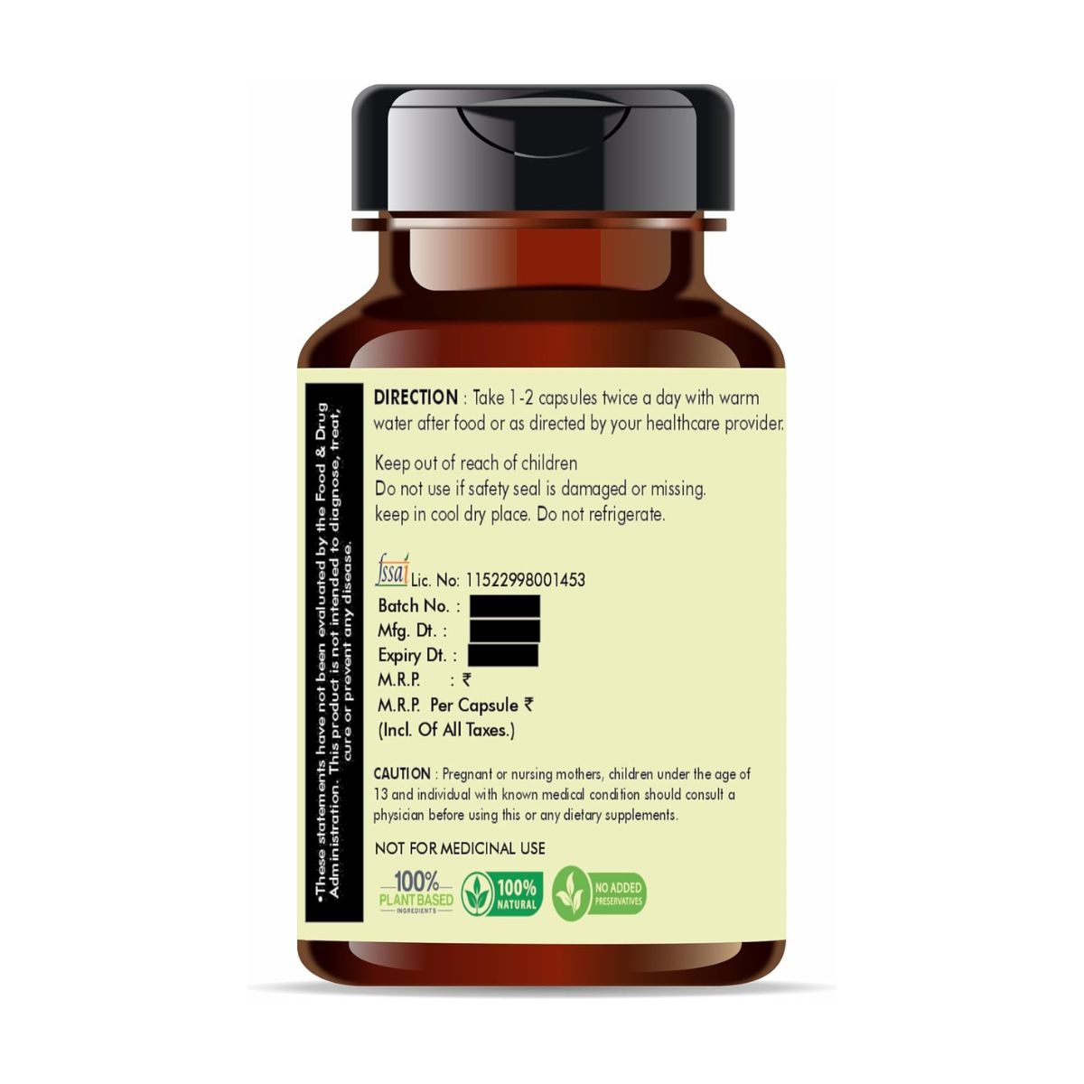 Ayurvedashree Fenugreek Seed Extract 500Mg - 60 Vegetarian Capsules|Methi Seed Extract | Trigonella Foenum|