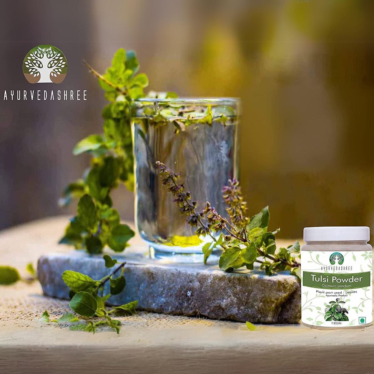 Ayurvedashree Tulsi Powder Holy Basil Powder 100 Gm | Ocimum Sanctum