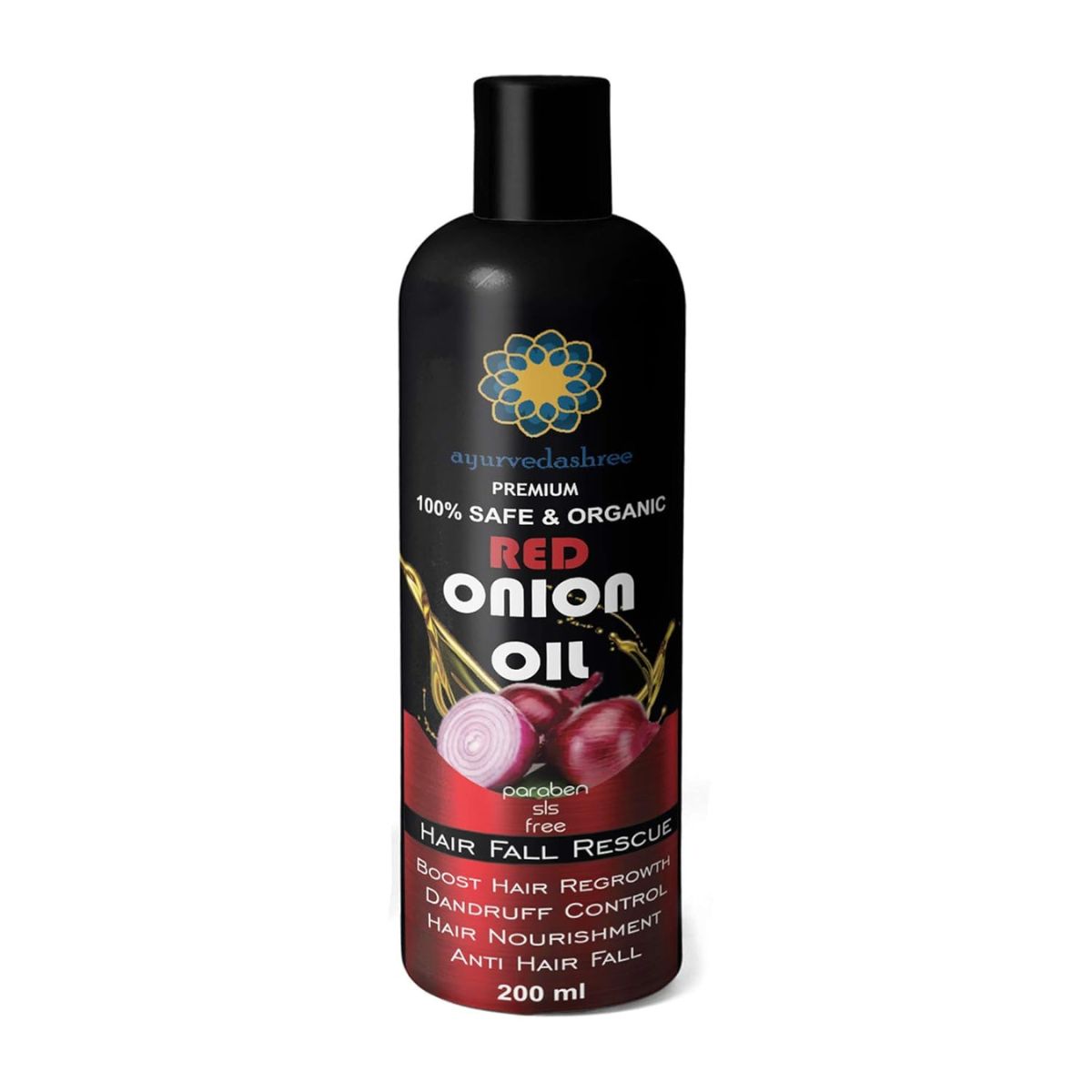 Ayurvedashree Red Onion Hair Oil 200 Ml 6.7 Fl Oz