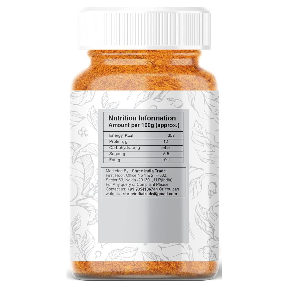 Ayurvedashree Pav Bhaji Masala 100Gm Pet Jar- Premium Quality | All Natural | Healthy | Non Gmo | Indian Spices