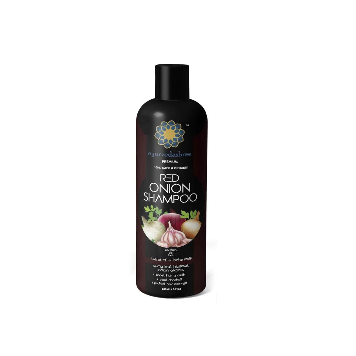 Red Onion Hair Growth & Hair Fall Control Shampoo 200Ml - Sls And Paraben Free - 100% Safe & Premium- All Hair Type
