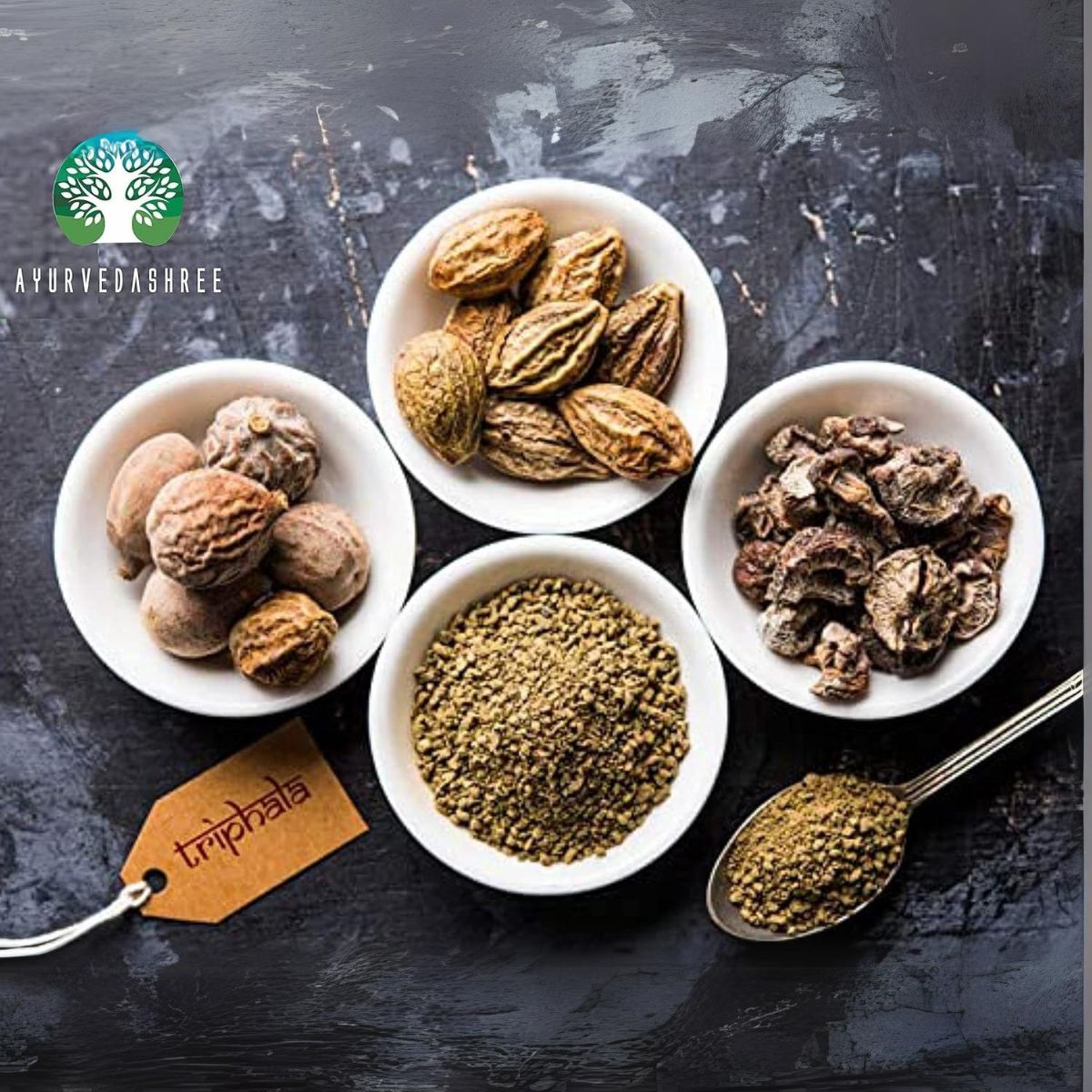 Ayurvedashree Triphala Powder 200 Gm | Formula Of Amla, Haritaki & Bibhitaki | Supports Daily Detoxifying, Cleansing & Rejuvenation