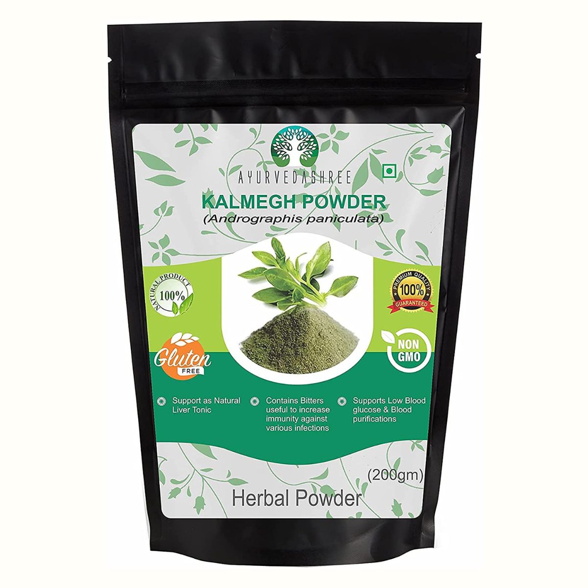 Ayurvedashree Andrographis Paniculata Powder 200 Gm I Kalmegh Powder I Bitter Herb I Non-Gmo Sustainably Sourced No Additives Or Fillers Vegan