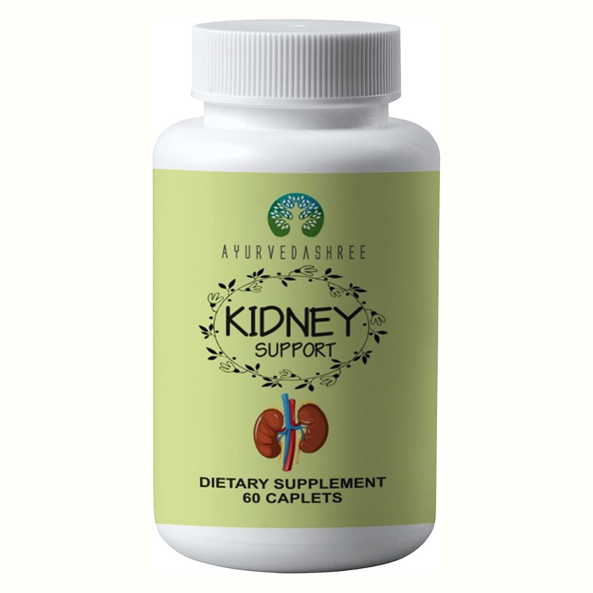 Ayurvedashree Kidney Support Herbal Supplement - Supports Healthy Kidney Function, Vegan, Gluten-Free, Gmp Certified - Each Caplet Of 1000 Mg