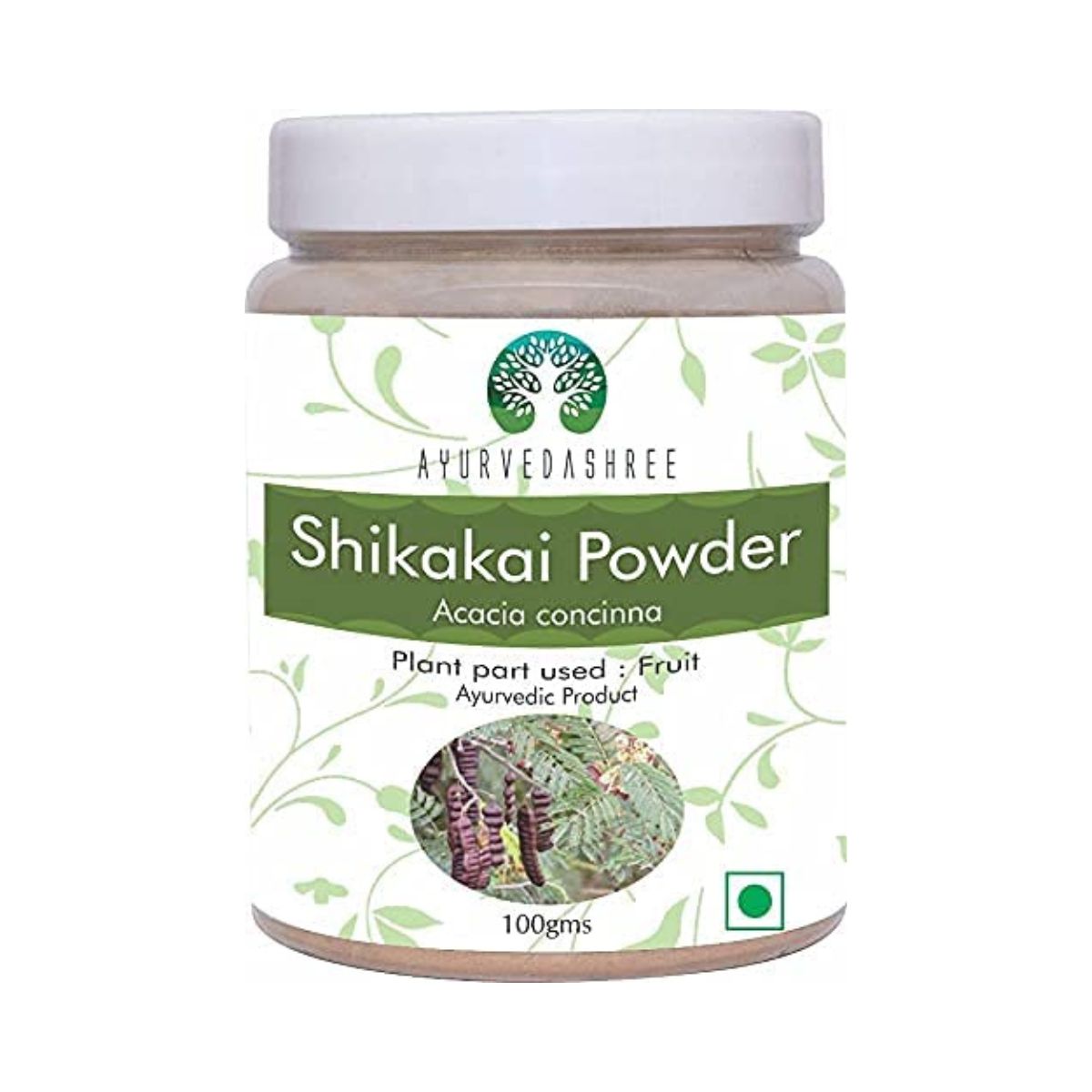 Ayurvedashree Shikakai Powder 100 Gm | Acacia Concinna Fruit Pods Powder