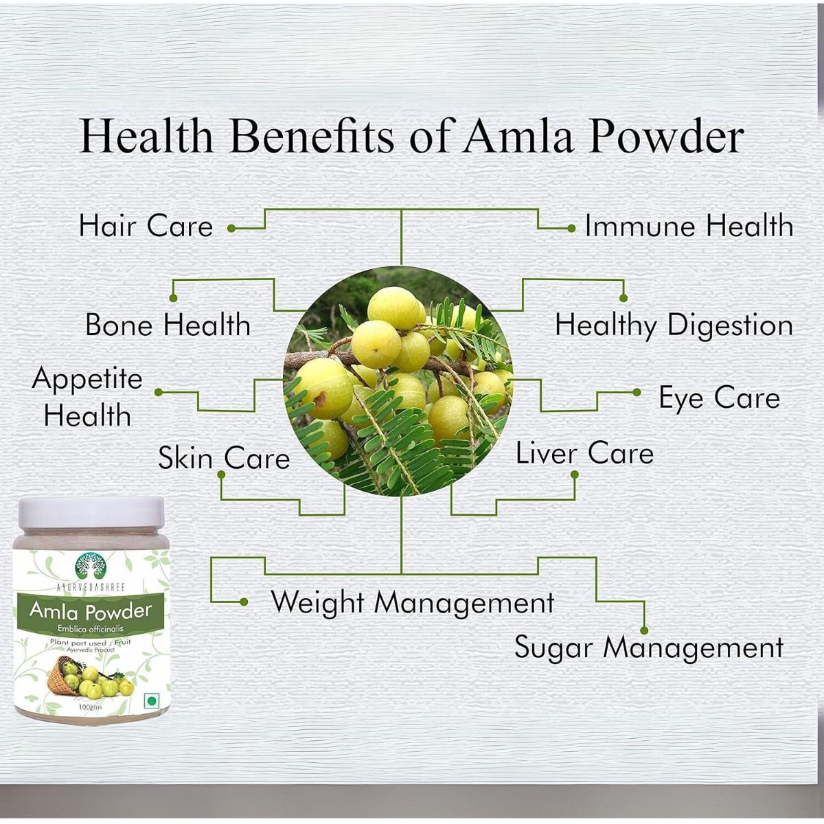 Ayurvedashree Amla Fruit Powder (Amalaki) 100 Gm | Raw And Non Gmo | Rich In Antioxidant Vitamin C | Vegan