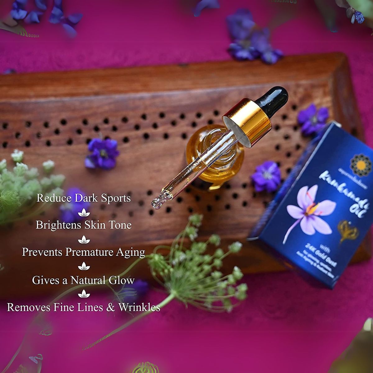 Ayurvedashree Kumkumadi Oil 30 Ml With 24K Gold Flakes