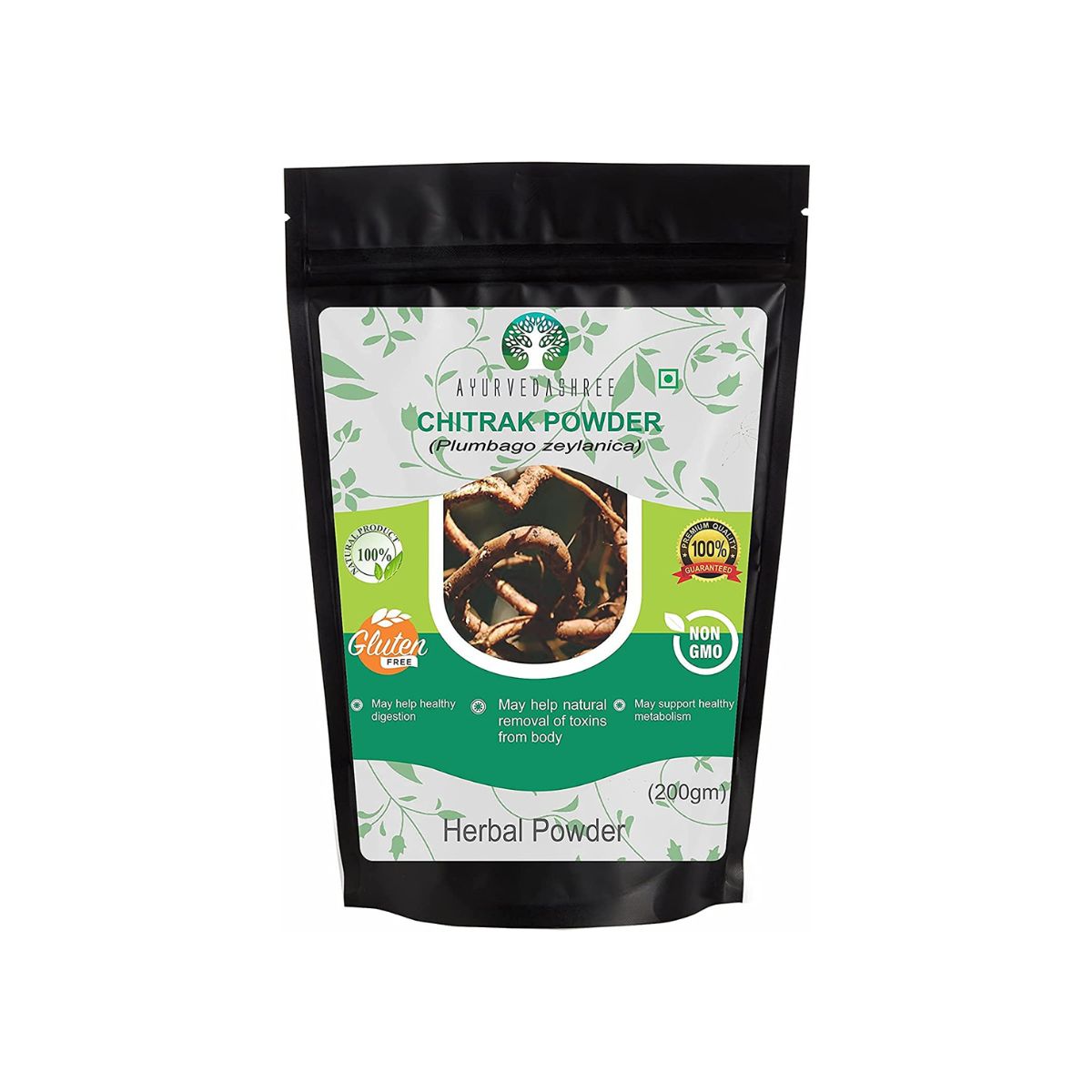 Ayurvedashree Chitrak Roots Powder I Chitrak Mool Powder I 200 Gm I Chita Jadd I Plumbago Indica Root