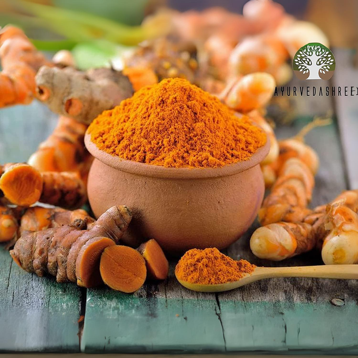 Ayurvedashree Turmeric Root Powder 100 Gm | Curcumin Powder | Vegan | Non Gmo | Gluten Free