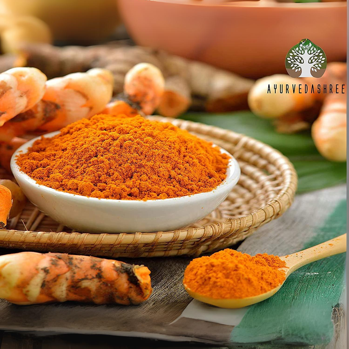 Ayurvedashree Turmeric Root Powder 100 Gm | Curcumin Powder | Vegan | Non Gmo | Gluten Free