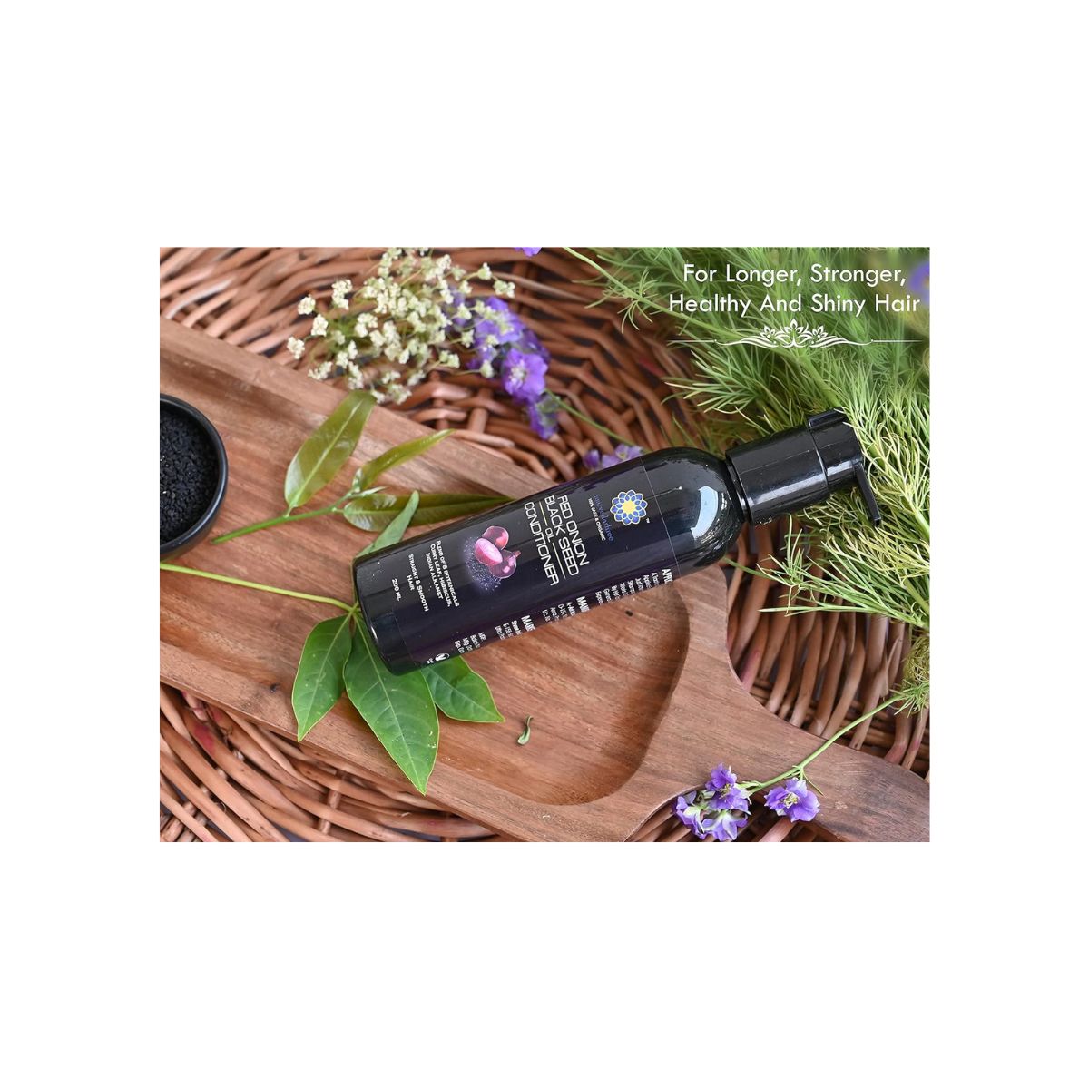 Ayurvedashree Conditioner - Red Onion, Black Seed, Conditioning For Dry, Thin & Damaged Hair | 200 Ml - 6.76 Fl Oz