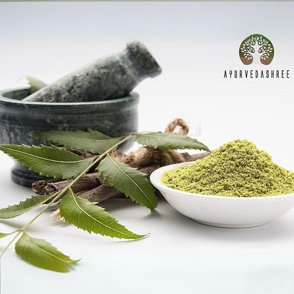 Ayurvedashree Neem Leaf Powder 100 Gm | Azadirachta Indica | Wild Crafted Neem Leaf Powder