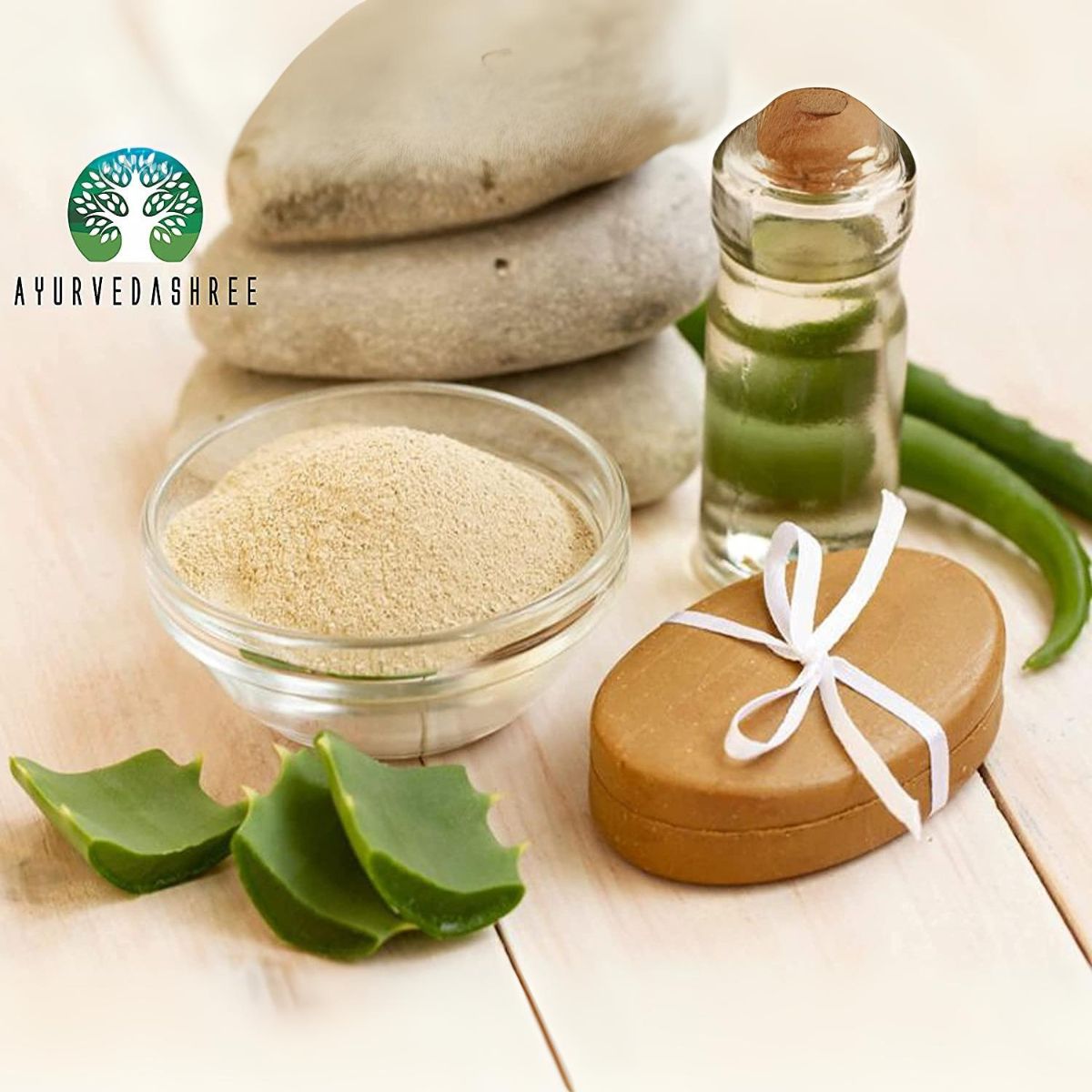Ayurvedashree Aloe Vera Leaf Powder 200 Gram - 100% Pure & Naturally Cultivated Aloevera Powder