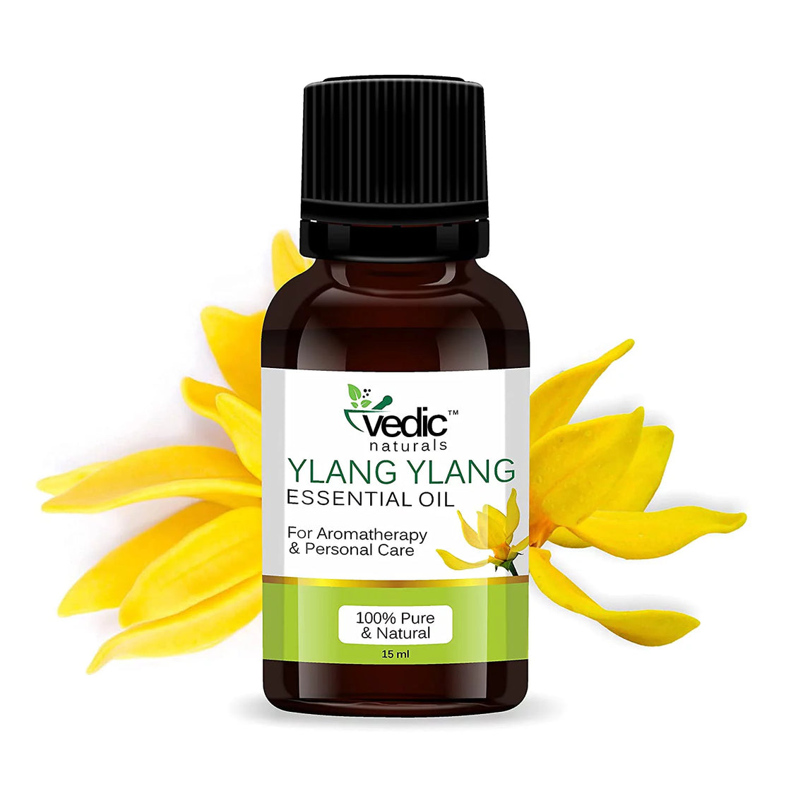 Vedic Naturals Ylang Ylang Essential Oil For Aromatherapy & Personal care 100% Natural & Pure – 15 ml (15 ml)