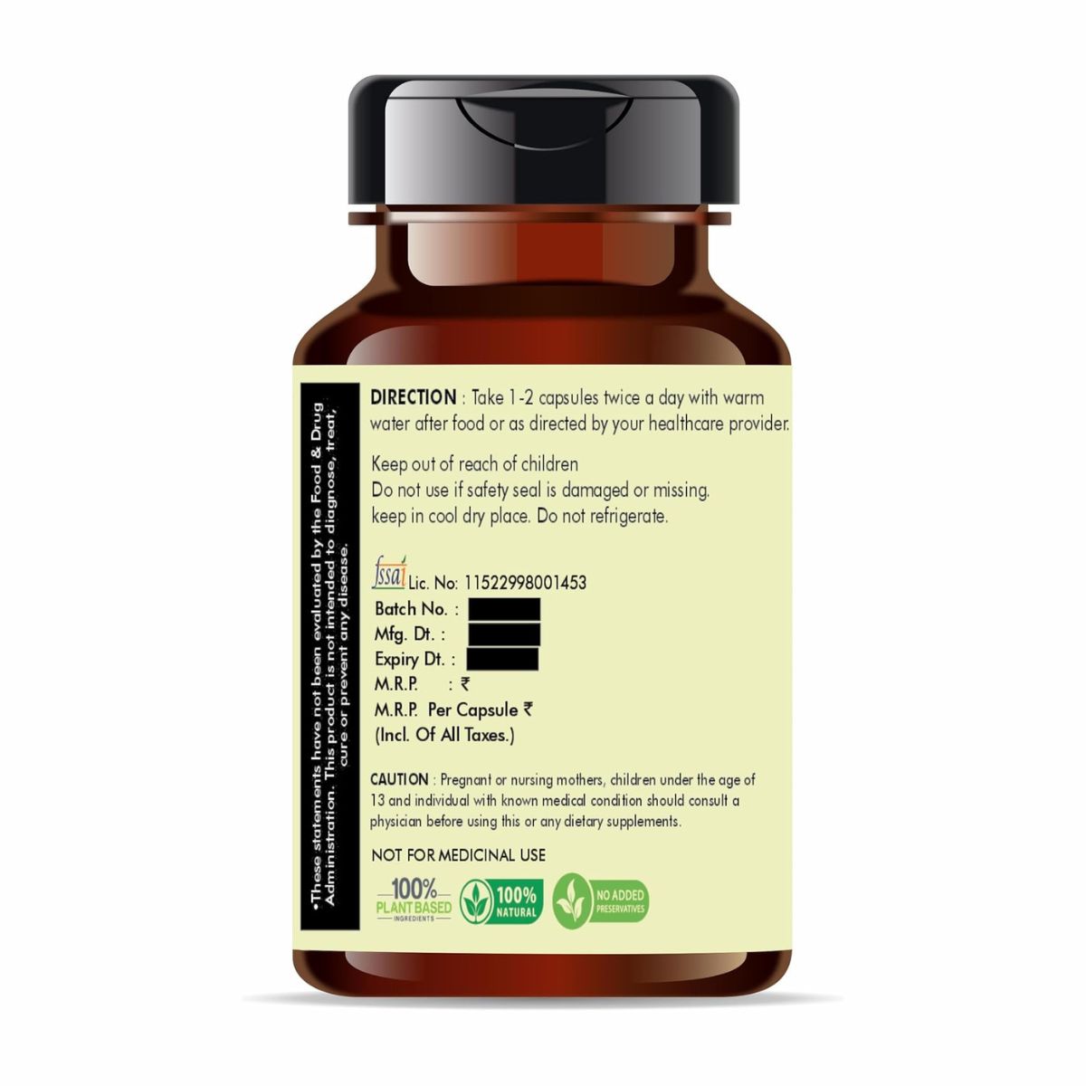 Haldi Extract Ayurvedashree Turmeric Extract 500Mg - 60 Vegetarian Capsules | Haldi ...
