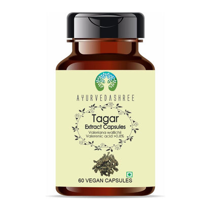 Tagar Regular Ayurvedashree Tagar Extract 500Mg - 60 Vegetarian Capsules | Valeriana ...