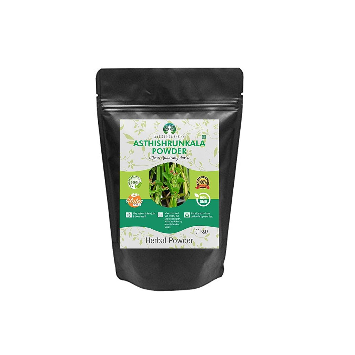 Asthishrunkala Powder Cissus Quadrangularis 1 Kg Pack | Non Gmo - Gluten Free